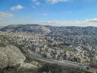 The city of Nablus in Palestine