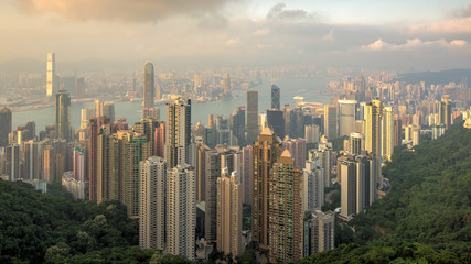 Hong Kong  has more buildings above 35m (or 100m) and more skyscrapers above 150m than any other city