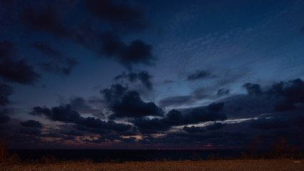 Beautiful cloudscape over Black sea