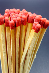 matches on black background