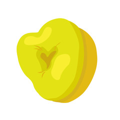yellow donut on a white background
