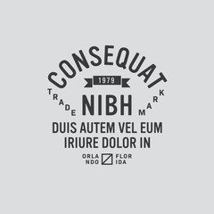 Retro Typographic Logo template. Vector illustration.