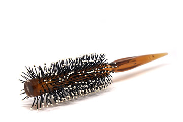 Comb or currycomb isolated white background - Hair and beauty concept             