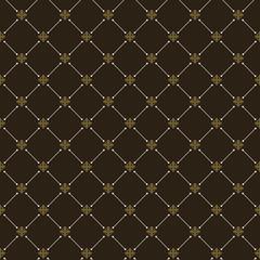 Background images. Dark seamless pattern. Black, gold color. Vector.
