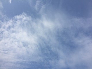 beautiful cloudy sky on a sunny weather day