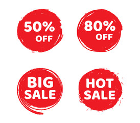 Sale banner templates. Big sale, Special Offer, Hot Sale banner for website. Vector illustration
