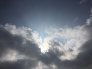 cloudy sky on a bad weather day