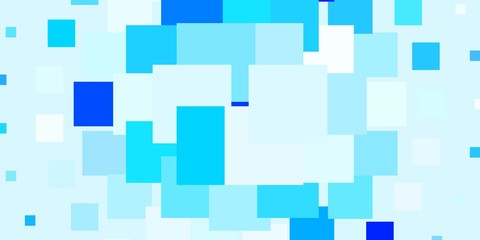 Light BLUE vector layout with lines, rectangles. New abstract illustration with rectangular shapes. Best design for your ad, poster, banner.