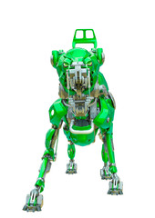 cyber dog ready to defend