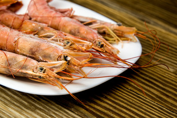 frozen prawns with big mustaches