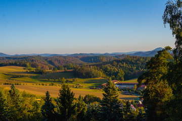 Abendstunde in der Sächsische Schweiz