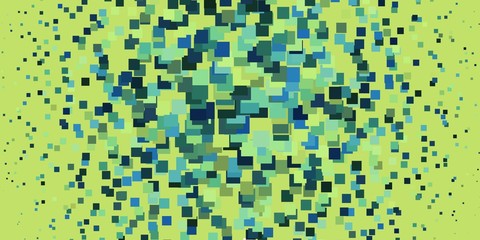 Light Blue, Green vector template in rectangles. Abstract gradient illustration with rectangles. Design for your business promotion.