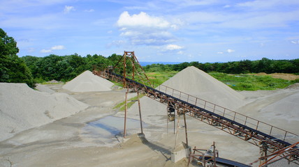 Big equipment of crushed stone factory
