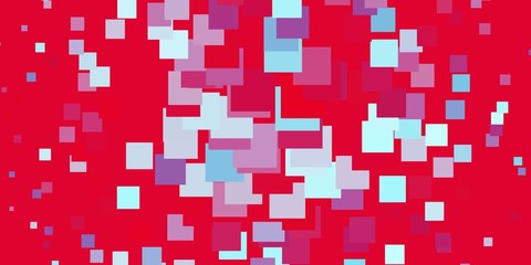 Light Blue, Red vector background with rectangles. Colorful illustration with gradient rectangles and squares. Modern template for your landing page.