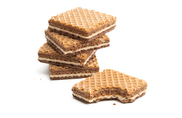 square waffles isolated