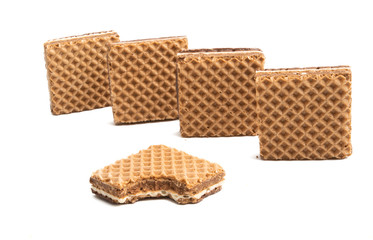 square waffles isolated