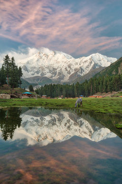 Reflection Pond on the Fairy Meadows, Nanga Parbat, Pakistan, taken in August 2019