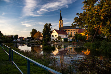 the beautiful village Bärnsdorf in saxony