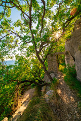 Gospe od Prizidnice, Ciovo island, Croatia - beautiful Mediterranean coast landscape in Dalmatia.