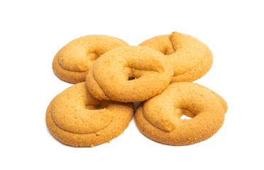 butter cookies isolated