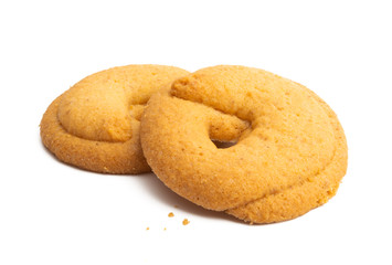 butter cookies isolated
