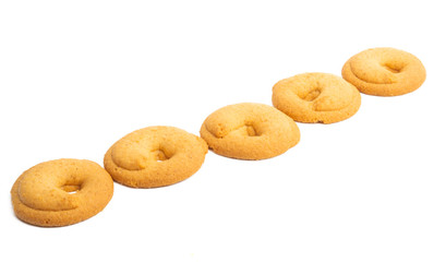 butter cookies isolated