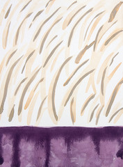 Abstract watercolor illustration purple and beige