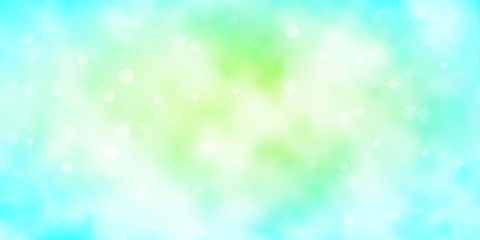 Light BLUE vector layout with bright stars. Colorful illustration with abstract gradient stars. Theme for cell phones.