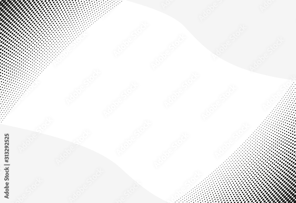 Poster abstract dotted halftone background, brochure edge layout, template. abstract business cover design 