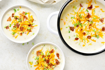 Creamy potato soup