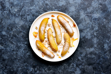 Deep fried bananas