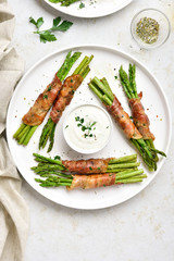 Bacon wrapped asparagus