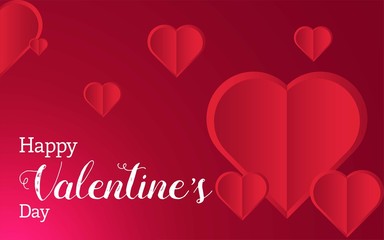 Obraz na płótnie Canvas valentines day background with heart.