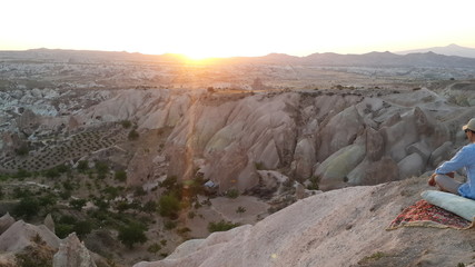 Obraz premium sunset in mountains