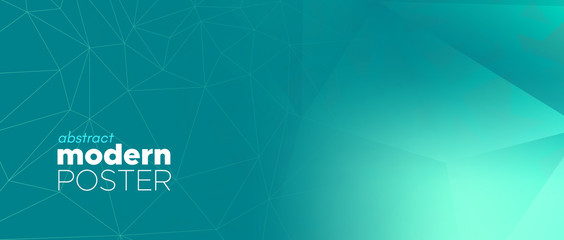 Polygonal Landing Page. Abstract Geometric 