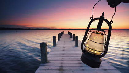 Laterne am See © Jenny Sturm