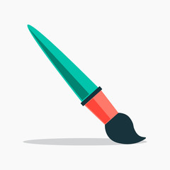 Brush for painting. Vector illustration