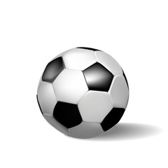 Obraz premium Soccer ball, on a white background.