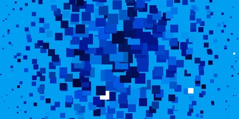 Light BLUE vector backdrop with rectangles. Colorful illustration with gradient rectangles and squares. Pattern for websites, landing pages.