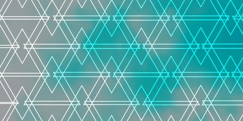 Light BLUE vector background with lines, triangles. Abstract gradient design with colorful triangles. Pattern for commercials.