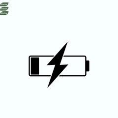 Battery icon vector illustration template logo design eps10