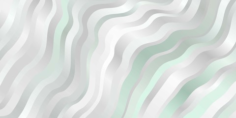 Light Green vector pattern with wry lines. Abstract illustration with bandy gradient lines. Pattern for websites, landing pages.