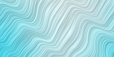 Light BLUE vector background with curves. Bright illustration with gradient circular arcs. Pattern for websites, landing pages.