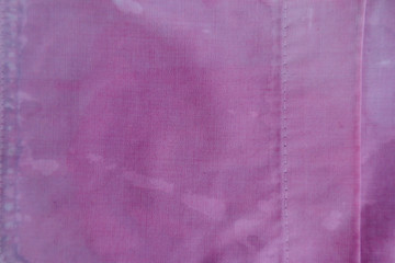 Dirty shirt with wine spots, close up