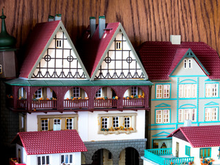 Miniature toy house.