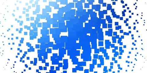 Light BLUE vector pattern in square style. Abstract gradient illustration with colorful rectangles. Pattern for commercials, ads.
