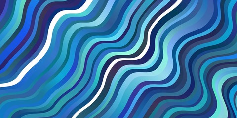 Light BLUE vector template with curved lines.