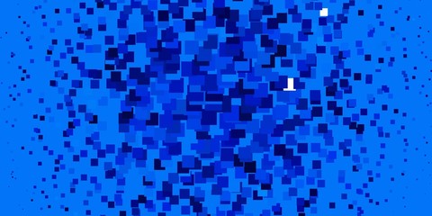 Light BLUE vector texture in rectangular style. Colorful illustration with gradient rectangles and squares. Modern template for your landing page.