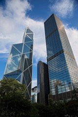 Obraz premium Office towers in the Central District, Hong Kong 