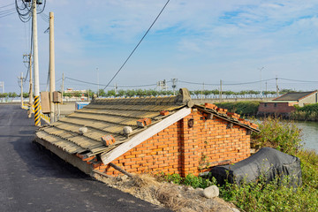 Cloudy countryside landscape of Yunlin